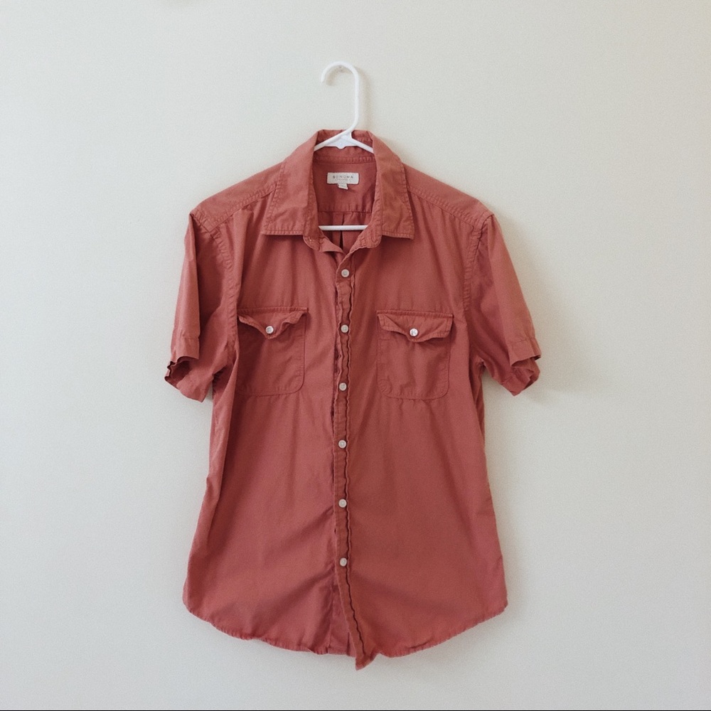 Salmon Button Up Shirt